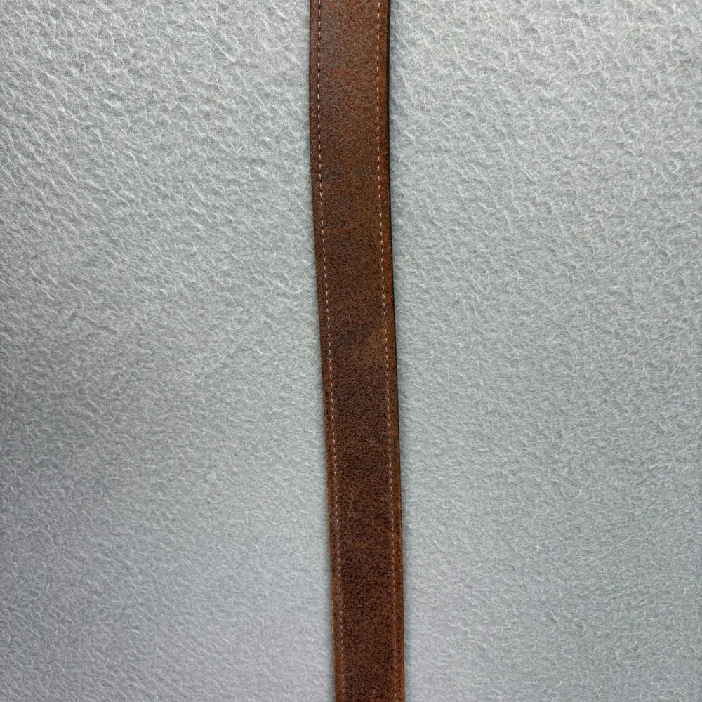 Allen Edmonds Belt Mens 40 Brown Leather Rugged Made In USA 1016717